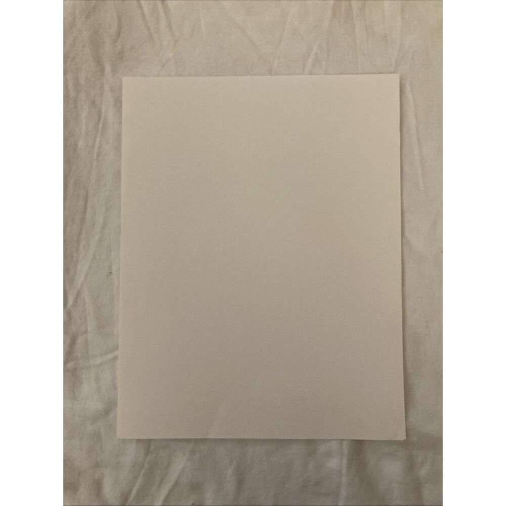 Unbranded 11” x 8.5” Card Stock  | White | 1 Sheet Only